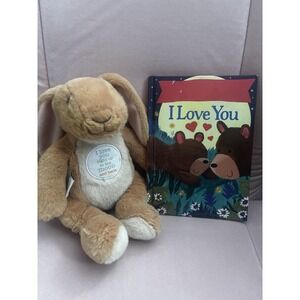 I Love You  to the Moon and Back Bunny Plush 7" AND I Love You book